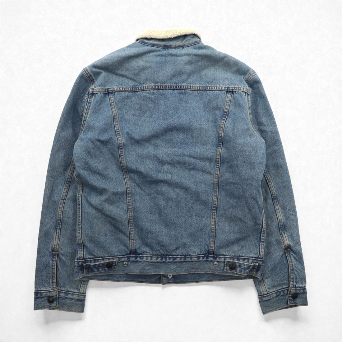 Levi's Sherpa Trucker Jacket, Boa-lined denim size M, Indigo, Type 3 Splitsville, 163650110