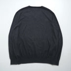 Polo Ralph Lauren V-neck Pima cotton knit sweater, size L, gray, with small pony embroidery