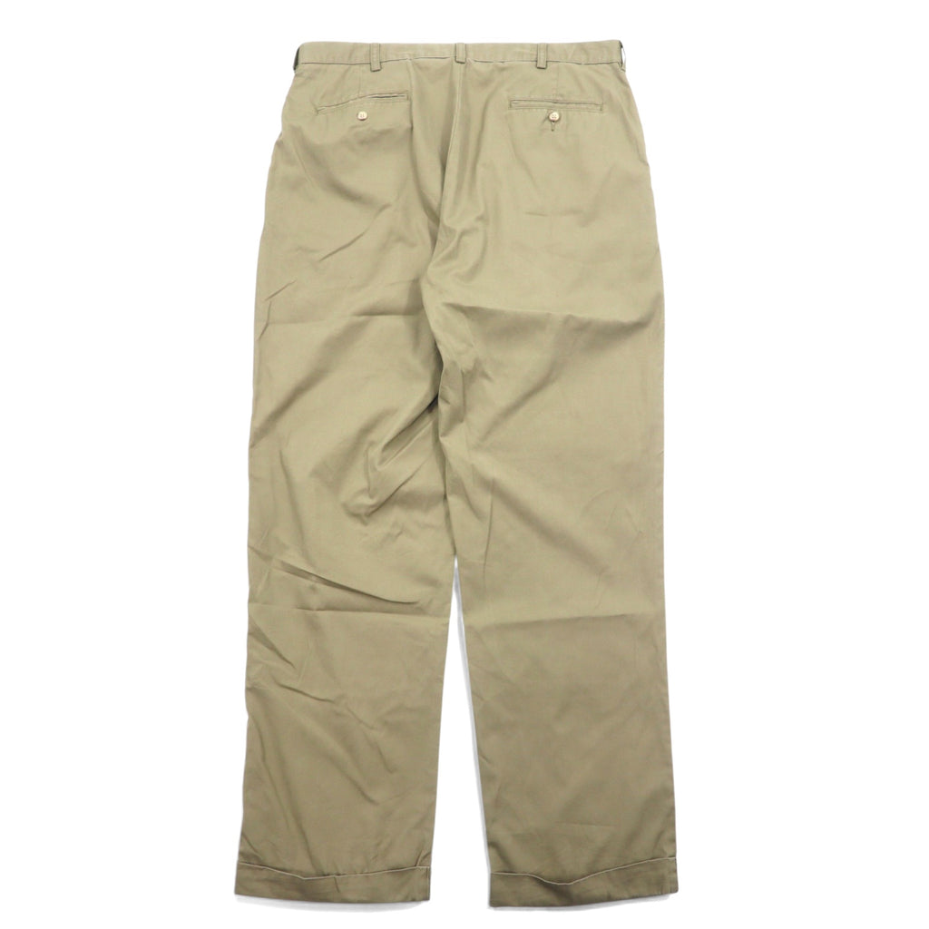 Polo by Ralph Lauren 90s Tucked Chino Pants Size 36 Beige Cotton HAMMOND PANT