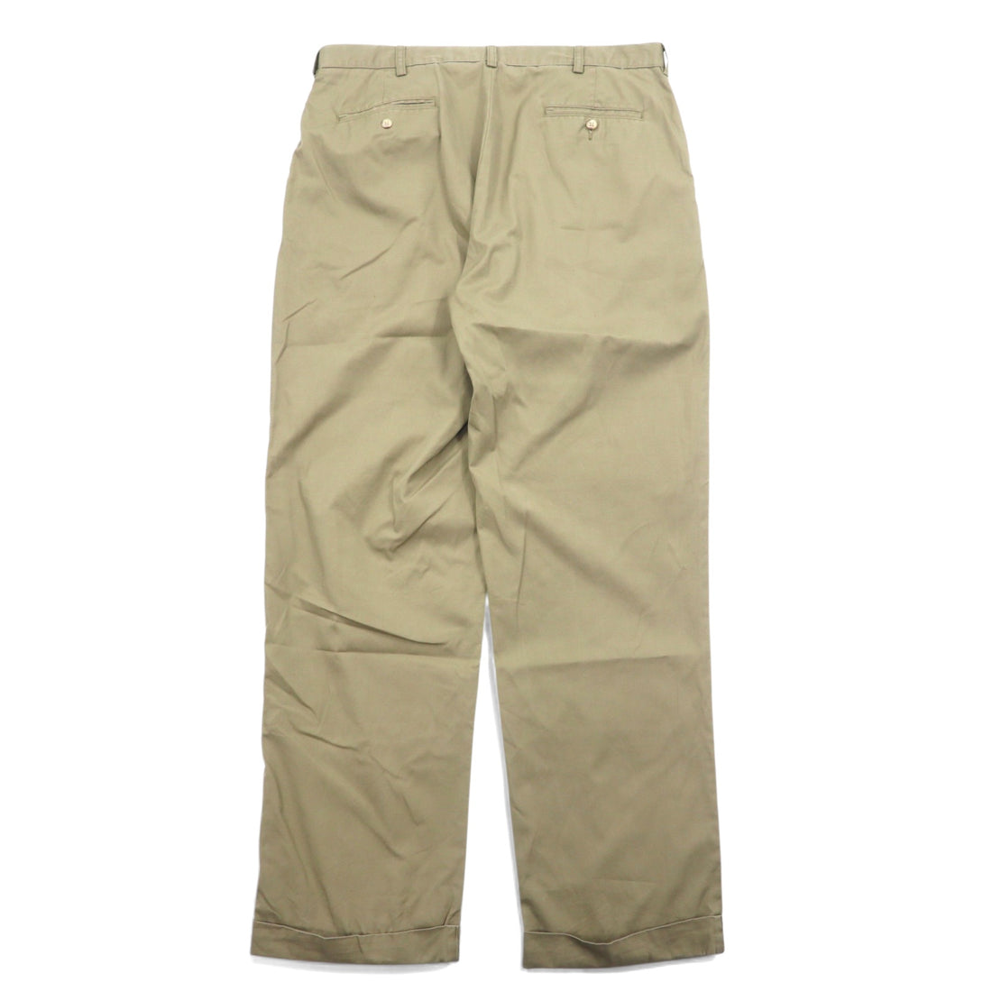 Polo by Ralph Lauren 90s Tucked Chino Pants Size 36 Beige Cotton HAMMOND PANT
