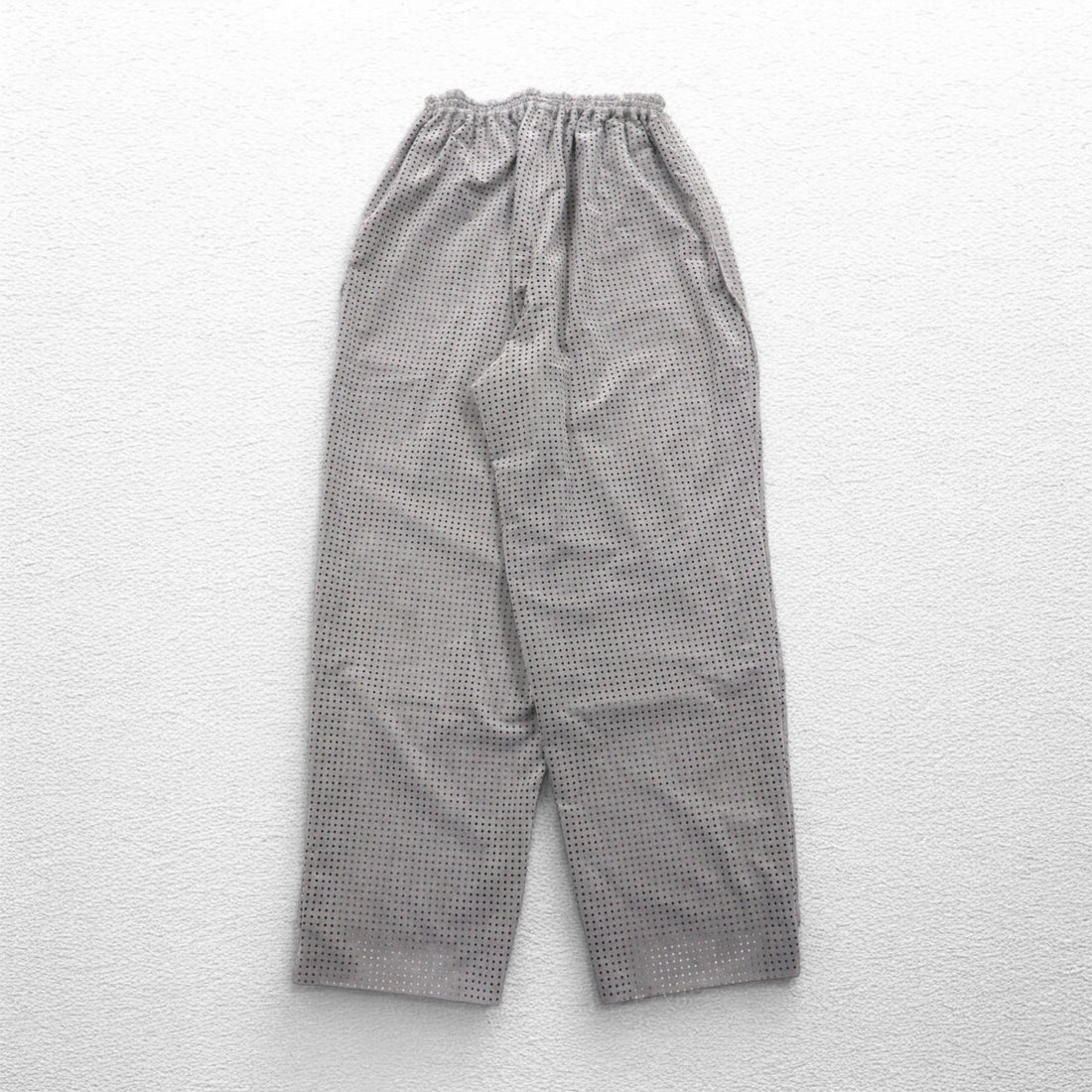CLASS PUNCHING ULTRASUEDE TROUSERS Easy Pants L Gray ARTFICIAL LEATHER Made in Japan
