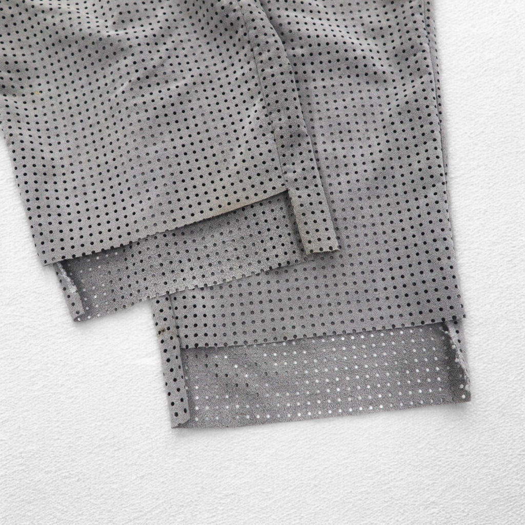 CLASS PUNCHING ULTRASUEDE TROUSERS Easy Pants L Gray ARTFICIAL LEATHER Made in Japan