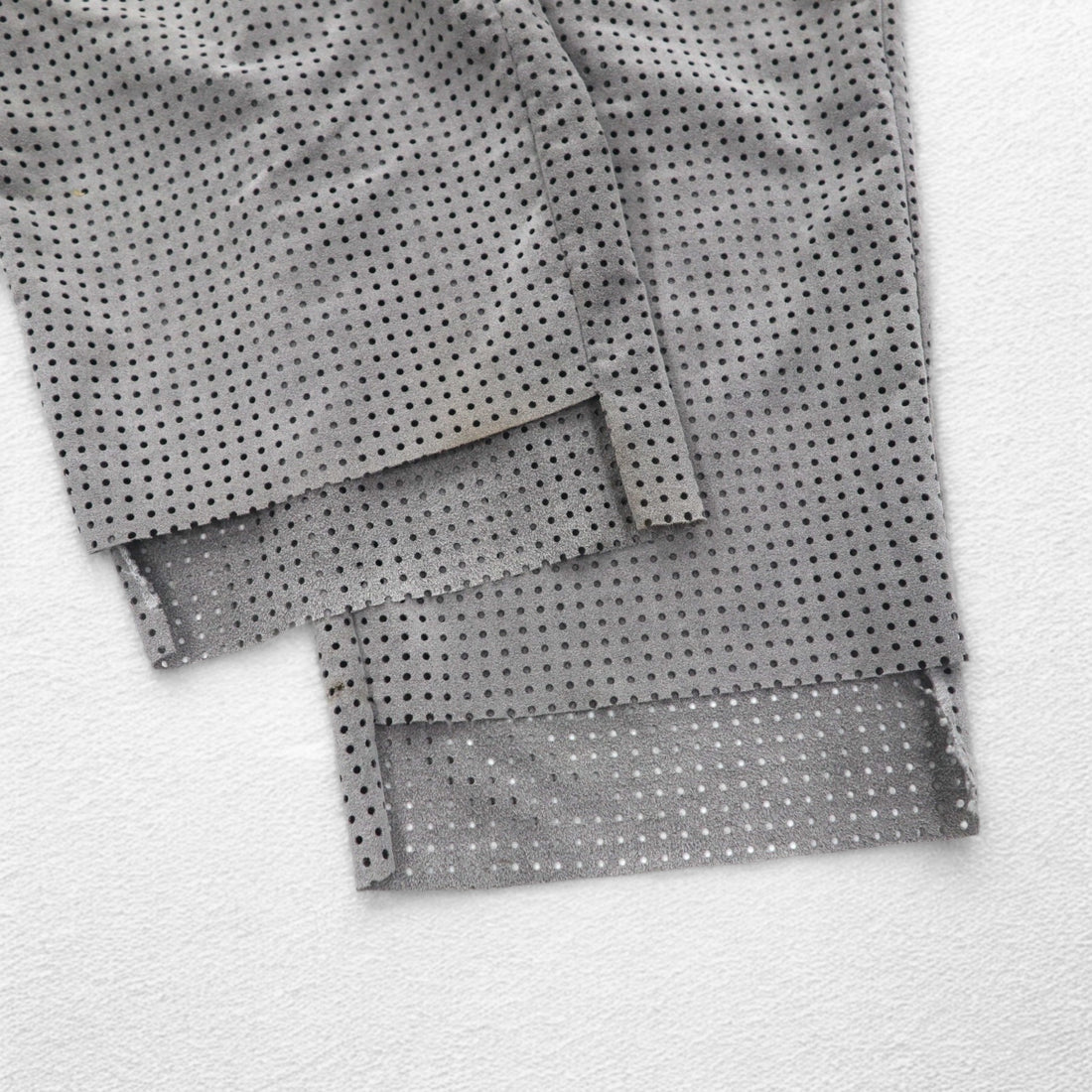 CLASS PUNCHING ULTRASUEDE TROUSERS Easy Pants L Gray ARTFICIAL LEATHER Made in Japan
