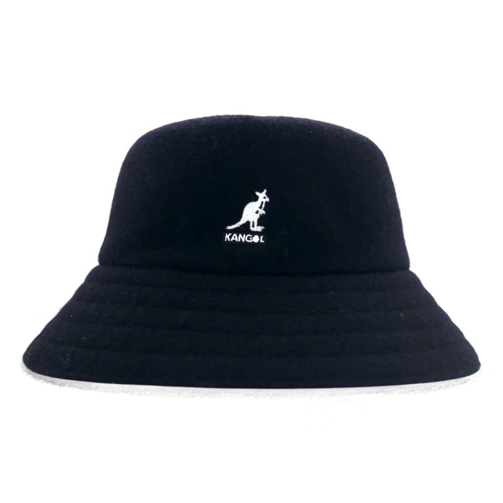 KANGOL Bucket Hat L Black Wool Lahinch K3191ST