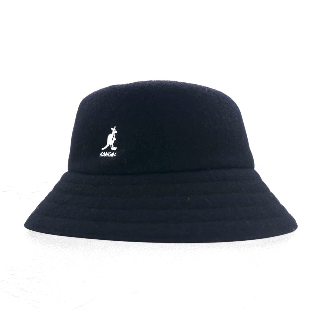 KANGOL Bucket Hat L Black Wool Lahinch K3191ST