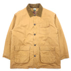 日本然リトテ-古着オンライン-NORTHEAST OUTFITTERS ハンティングジャケット チョアコート カバーオール L ベージュ コットン ダック地 ライナー着脱式 裏地チェック 襟袖コーデュロイ-NORTHEAST OUTFITTERS Hunting Jacket Choa Coat Coverall L Beige Cotton Duck Fabric Liner Detachable Lining Checked Collar Sleeve Corduroy