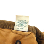 NORTHEAST OUTFITTERS Hunting Jacket Chore Coat Coverall L Beige Cotton Duck Fabric Removable Liner Check Lining Corduroy Collar and Sleeves
