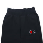 Champion Reverse Weave Sweatpants L Black Script Logo Blue Single Tag Reprint Made in El Salvador
