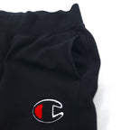 Champion Reverse Weave Sweatpants L Black Script Logo Blue Single Tag Reprint Made in El Salvador