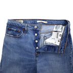 Levi's PREMIUM Big E Ankle Jeans Denim Pants Size 28 Blue Cotton 22861-0034