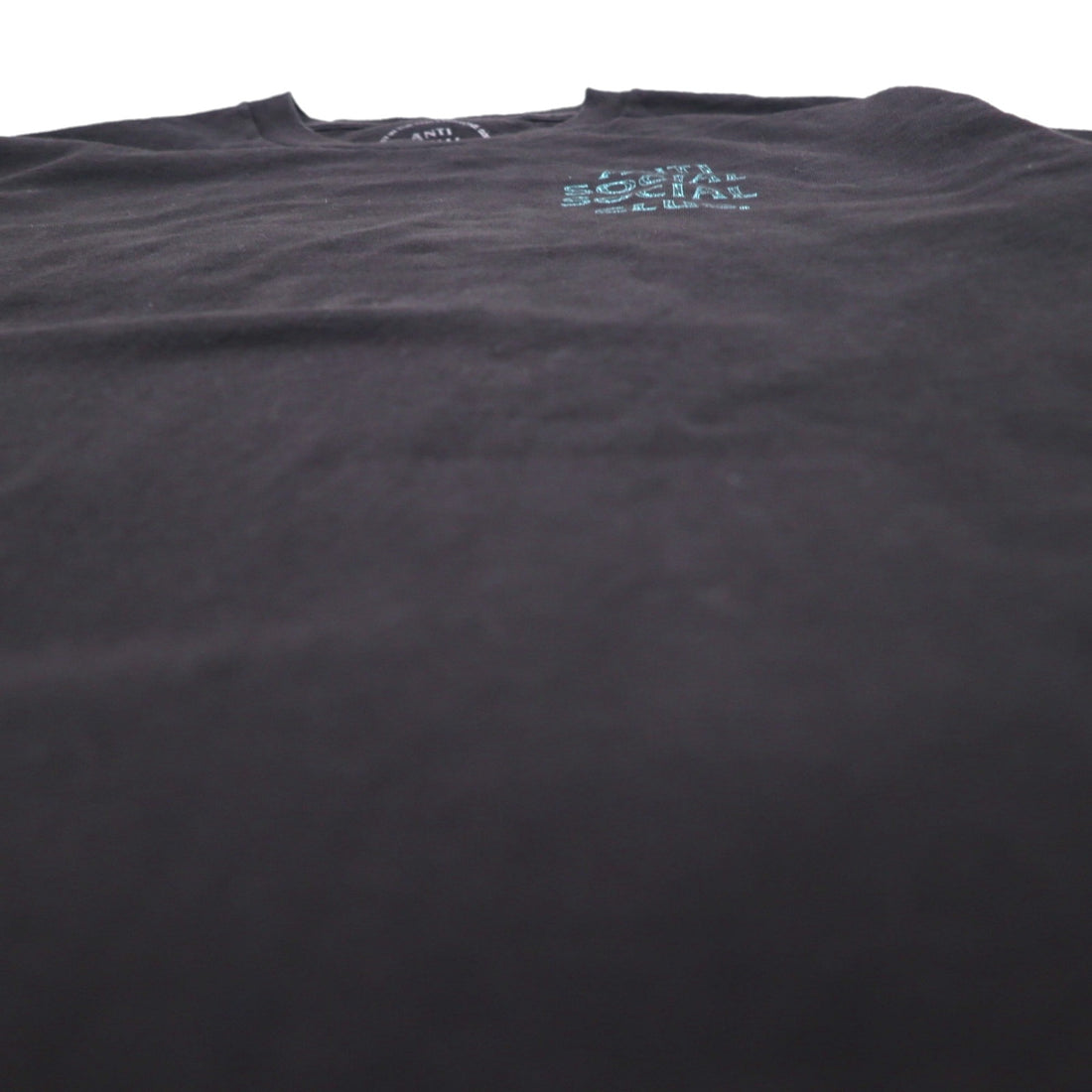 ANTI SOCIAL SOCIAL CLUB USA製 バックプリント Tシャツ L ブラック コットン ロゴ