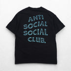 ANTI SOCIAL SOCIAL CLUB USA製 バックプリント Tシャツ L ブラック コットン ロゴ