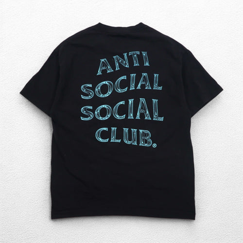 ANTI SOCIAL SOCIAL CLUB USA made back print T-shirt L black cotton logo