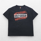 HARLEY DAVIDSON Double-sided Print T-Shirt XL Black Hanes BEEFY-T Made in Honduras