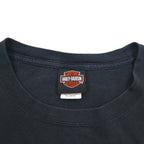 HARLEY DAVIDSON Double-sided Print T-Shirt XL Black Hanes BEEFY-T Made in Honduras