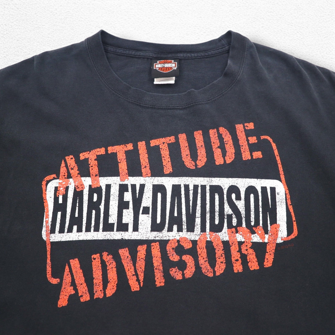 HARLEY DAVIDSON Double-sided Print T-Shirt XL Black Hanes BEEFY-T Made in Honduras