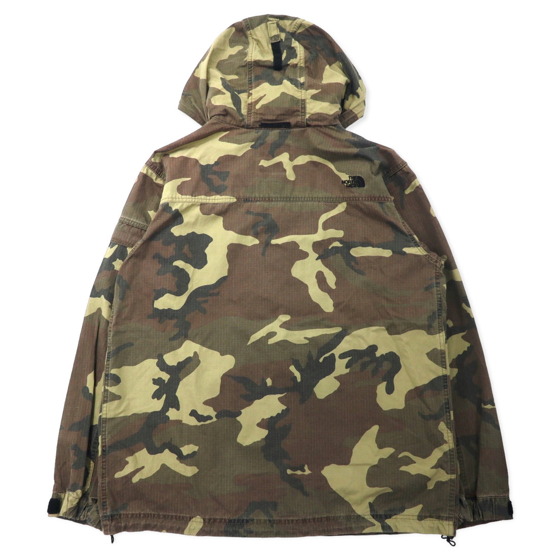 THE NORTH FACE Beamex Parka Military Jacket XL Khaki Camouflage Cotton Ripstop Hood Storage Type BEAMEX PARKA NP11728