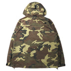THE NORTH FACE Beamex Parka Military Jacket XL Khaki Camouflage Cotton Ripstop Hood Storage Type BEAMEX PARKA NP11728