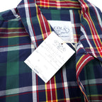 LINCOLN 90s Swing Top Harrington Jacket M Navy Check Cotton Unused