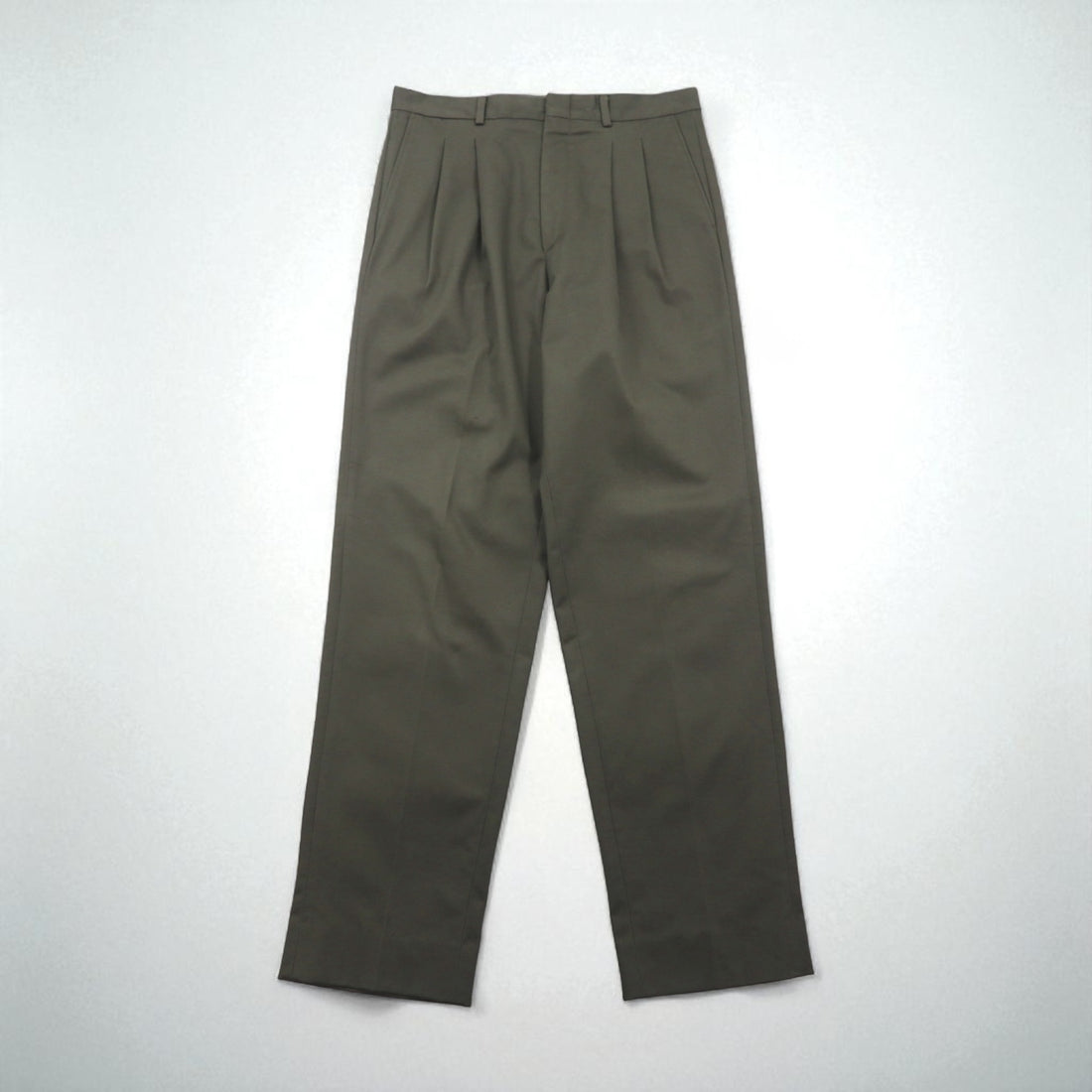 Eddie Bauer 90s Made in USA 2-Puck Wide Chino Slacks, Size M, Beige, Cotton