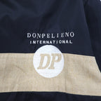 90年代 DON PELIENO フーデッド ナイロンジャケット コート XL ブラック 異素材切替え