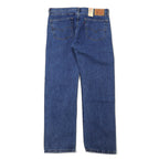 Levi's 505 Regular Straight Denim Pants Size 36 Blue Cotton Zipper Fly Unworn