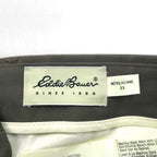 Eddie Bauer 90年代 USA製 2タック ワイド チノ スラックス パンツ M ベージュ コットン