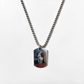 Polo Ralph Lauren Sterling Silver 925 Dog Tag Necklace Ball Chain Pony Logo RL Hallmark Vintage