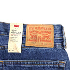Levi's 505 Regular Straight Denim Pants Size 36 Blue Cotton Zipper Fly Unworn