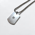 Polo Ralph Lauren Sterling Silver 925 Dog Tag Necklace Ball Chain Pony Logo RL Hallmark Vintage