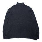 POLO RALPH LAUREN ハーフジップ スウェット XL グレー コットン スモールポニー 刺繍