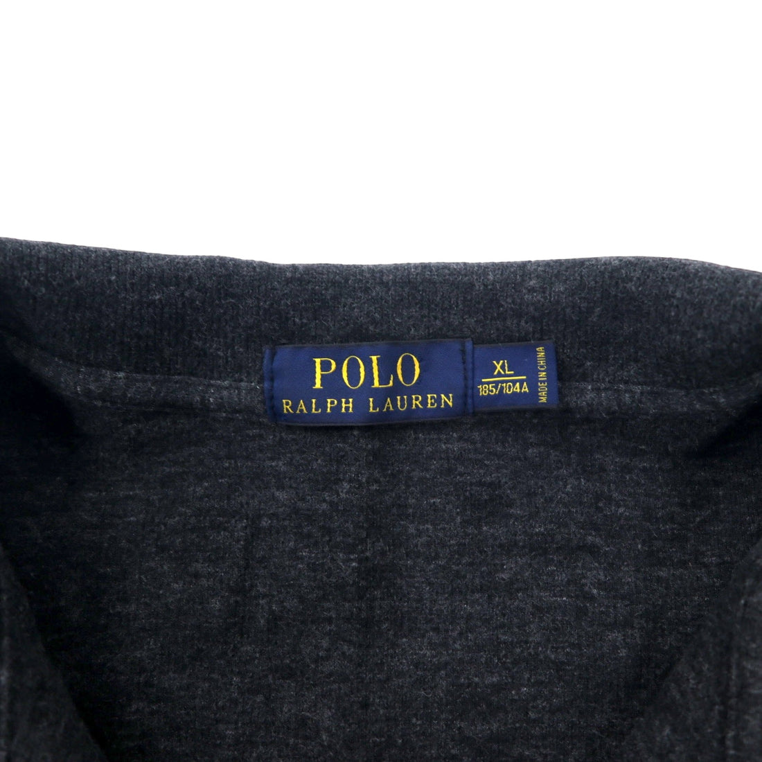 POLO RALPH LAUREN ハーフジップ スウェット XL グレー コットン スモールポニー 刺繍