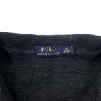 POLO RALPH LAUREN ハーフジップ スウェット XL グレー コットン スモールポニー 刺繍