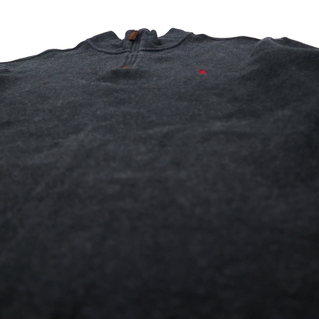 POLO RALPH LAUREN ハーフジップ スウェット XL グレー コットン スモールポニー 刺繍