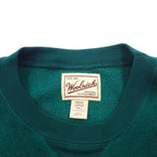Woolrich 90s fleece sweatshirt, large, green, polyester, front V-neck