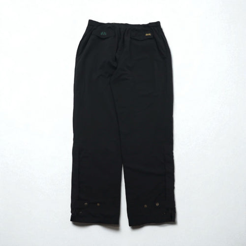 90s USA Vintage GORE-TEX Tourney Track Pants, Peach Skin Shell Jersey, Size 2XL, Black, Waterproof, GORE-TEX