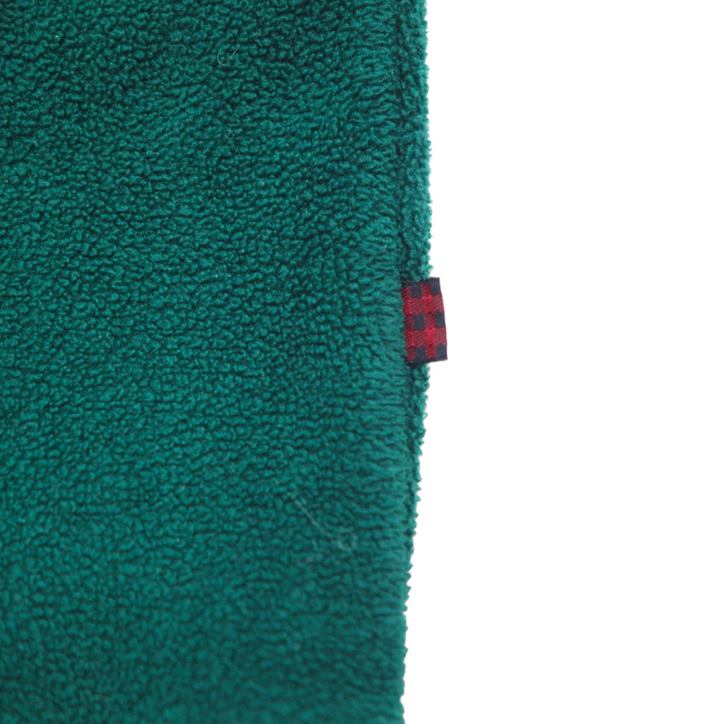 Woolrich 90s fleece sweatshirt, large, green, polyester, front V-neck