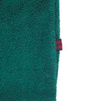 Woolrich 90s fleece sweatshirt, large, green, polyester, front V-neck