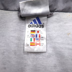 adidas 00年代 3ストライプ ナイロンジャケット トラックジャケット ジャージ XL グレー