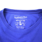 mitchell & ness NBA プリント Tシャツ L ブルー コットン NEWYORK KNICKS