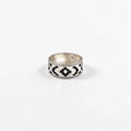 Vintage Silver 925 Ring インディアンジュエリー チマヨ柄 リング 指輪 19号 シルバー 925 ネイティブ