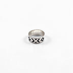 Vintage Silver 925 Ring インディアンジュエリー チマヨ柄 リング 指輪 19号 シルバー 925 ネイティブ