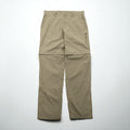 THE NORTH FACE アウトドア 2WAY コンバーチブル カーゴパンツ ショートパンツ L ベージュ 防水 リップストップ 裾ジップ スリット A3YH US企画