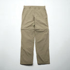 THE NORTH FACE アウトドア 2WAY コンバーチブル カーゴパンツ ショートパンツ L ベージュ 防水 リップストップ 裾ジップ スリット A3YH US企画