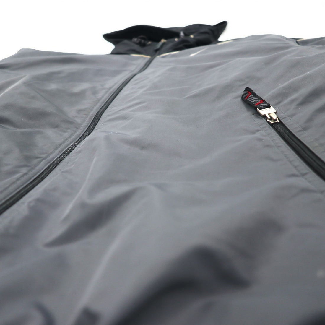 NIKE 00s ​​Nylon Jacket Insulation Parka L Silver Padded Swoosh Logo