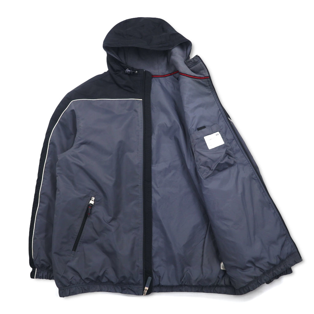 NIKE 00s ​​Nylon Jacket Insulation Parka L Silver Padded Swoosh Logo