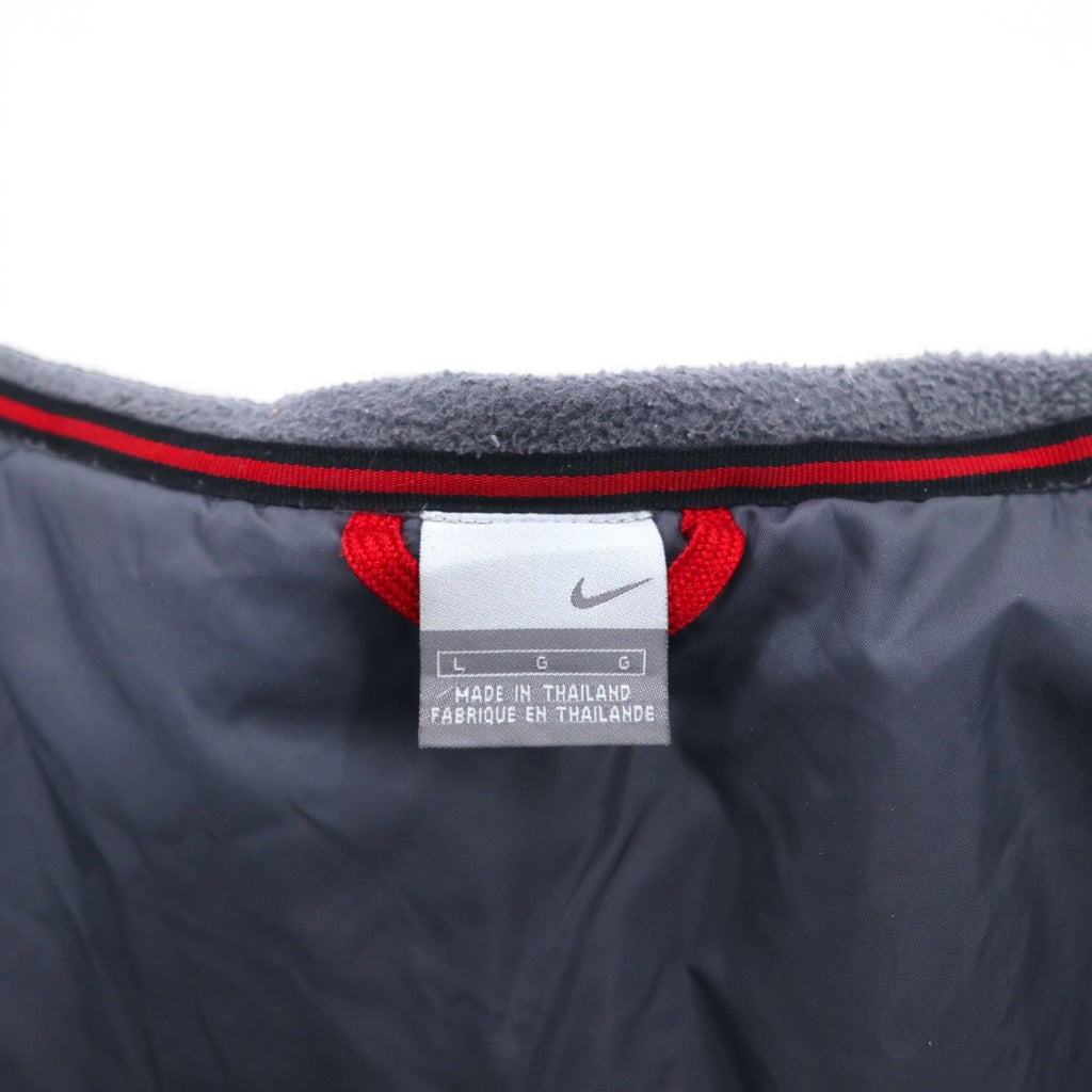 NIKE 00s ​​Nylon Jacket Insulation Parka L Silver Padded Swoosh Logo