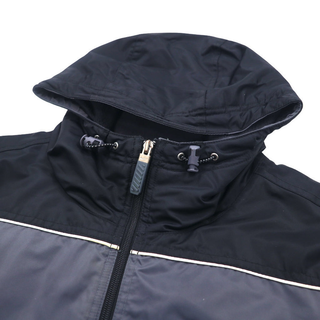 NIKE 00s ​​Nylon Jacket Insulation Parka L Silver Padded Swoosh Logo
