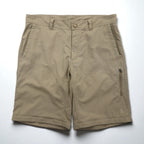 THE NORTH FACE アウトドア 2WAY コンバーチブル カーゴパンツ ショートパンツ L ベージュ 防水 リップストップ 裾ジップ スリット A3YH US企画