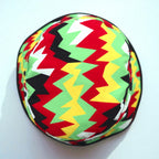 JORDAN BRAND (NIKE) Geometric Bucket Hat in Rasta Colors, Multicolor, Jumpman 776312-657